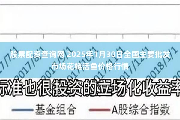 股票配资查询网 2025年1月30日全国主要批发市场花鲢活鱼价格行情